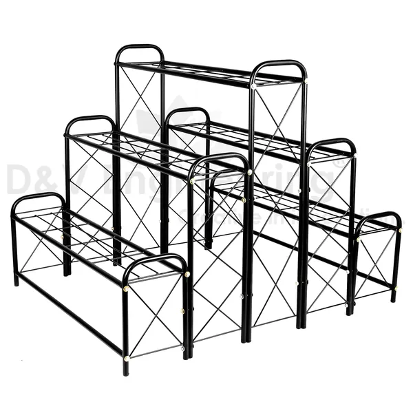 Indoor/Outdoor_5_Tier,_Planter_stand,_Flower_pot_stand_for_Home_and_Garden_Decor_-_Black