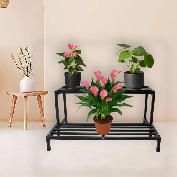 Premium_Multipurpose_Planter_Stand___Flower_Pot_Stand__plant_stand_for_Home_garden_balcony_-_2_Tier_(DVPOT-53B-2T)