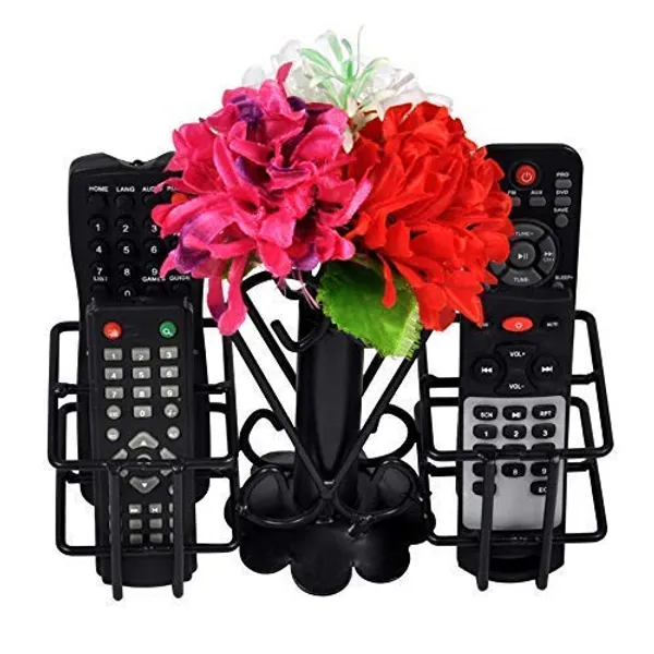 Metal_Living_Room_Tabletop_Flower_Vase_Organizer_For_Tv_Ac_Dvd_Dth_Remotes