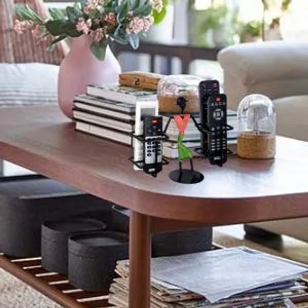 Stylish_Tabletop_Remote_Holder/Stand/Organizer/living_room_showpiece_for_TV_AC_DVD_DTH_Remotes_-_(4-Remotes,_Green_&_Pink)DVRS-06B