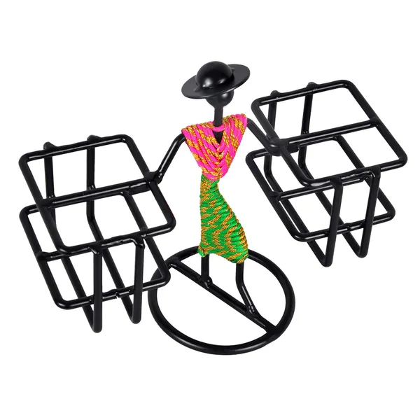 Stylish_Tabletop_Remote_Holder/Stand/Organizer/living_room_showpiece_for_TV_AC_DVD_DTH_Remotes_-_(4-Remotes,_Green_&_Pink)DVRS-06B