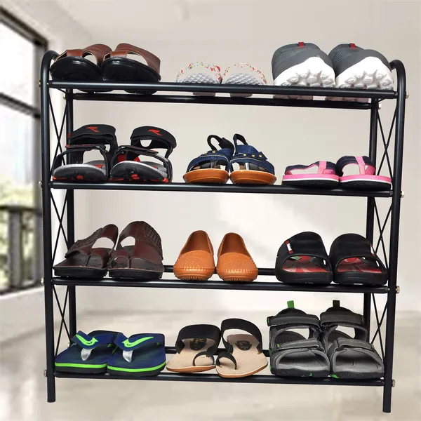 Shoe_Rack/Storage/Organizer/Plant_stand_for_home_(4-Tier_-Tray_support)_(4-Tray)_DVSR-02B-4T