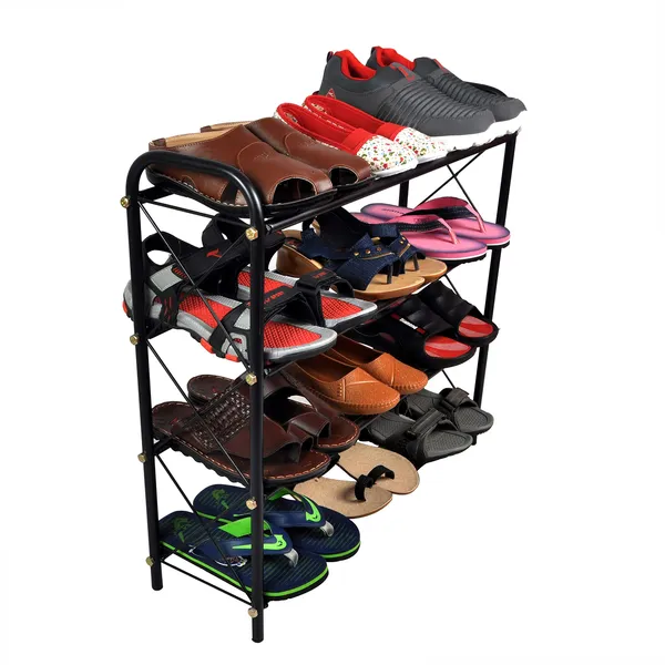 Shoe_Rack/Storage/Organizer/Plant_stand_for_home_(4-Tier_-Tray_support)_(4-Tray)_DVSR-02B-4T