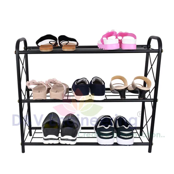 Heavy_duty_metal_Shoe_Rack/Organizer/Stand_for_home_(3-Tier)(DVSR-04B-3T)