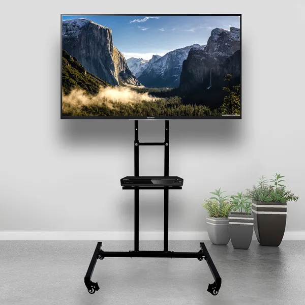 Mobile_TV_Stand_on_Wheels_for_32-55_Inch_Flat/Curved_Panel_Screens_TVs_-_Height_Adjustable_Floor_Trolley_Stand_Holds_up_to_58_Kg,_(Design_1)_DVTVS-01B