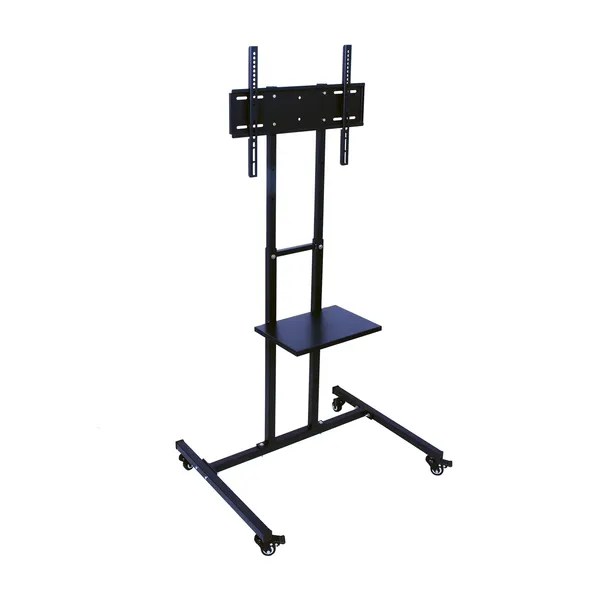Mobile_TV_Stand_on_Wheels_for_32-55_Inch_Flat/Curved_Panel_Screens_TVs_-_Height_Adjustable_Floor_Trolley_Stand_Holds_up_to_58_Kg,_(Design_1)_DVTVS-01B