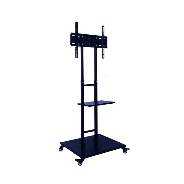 Mobile_TV_Stand_on_Wheels_for_32-55_Inch_Flat/Curved_Panel_Screens_TVs_-_Height_Adjustable_Floor_Trolley_Stand_Holds_up_to_58_Kg,_(Design_2)_DVTVS-02B