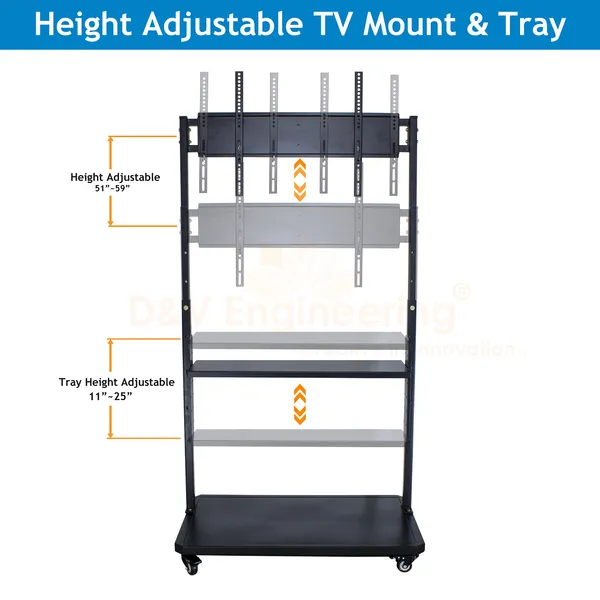 Mobile_TV_Stand_on_Wheels_for_32-70_Inch_Flat/Curved_Panel_Screens_TVs_-_Height_Adjustable_Floor_Trolley_Stand_Holds_up_to_200_Kg,_(Pragmatic)_DVTVS-03B