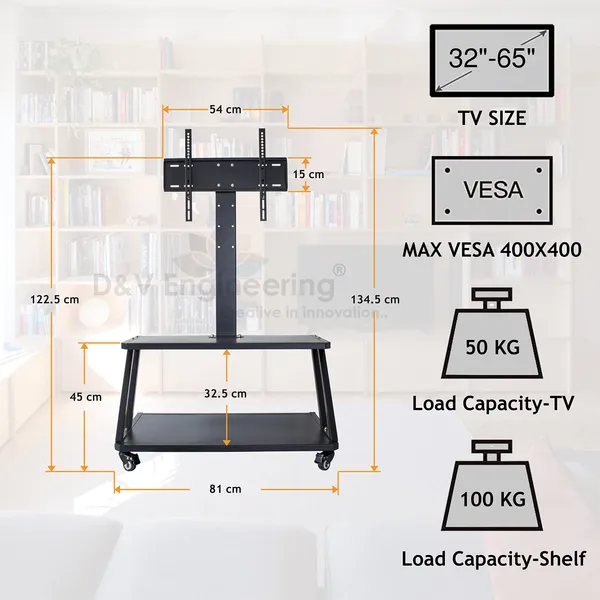 Floor_TV_Stand_with_Height_Adjustable_Mount,_Two_Layers_Stand_for_32_to_65-inch_Plasma,_LCD,_LED,_Flat_&_Smart_TVs_-_Black,_(Premier)_DVTVS-05B