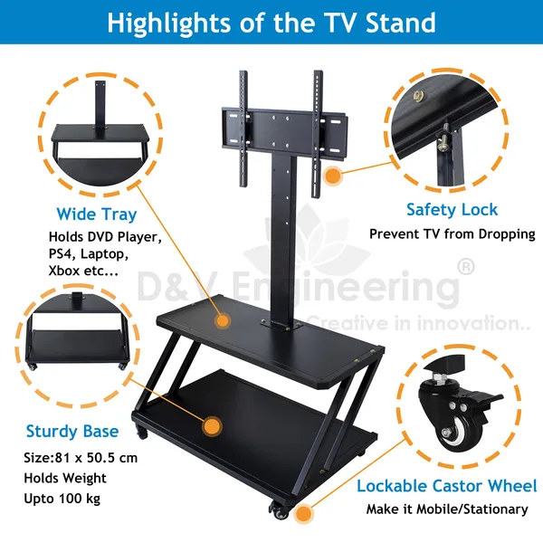 Floor_TV_Stand_with_Height_Adjustable_Mount,_Two_Layers_Stand_for_32_to_65-inch_Plasma,_LCD,_LED,_Flat_&_Smart_TVs_-_Black,_(Premier)_DVTVS-05B