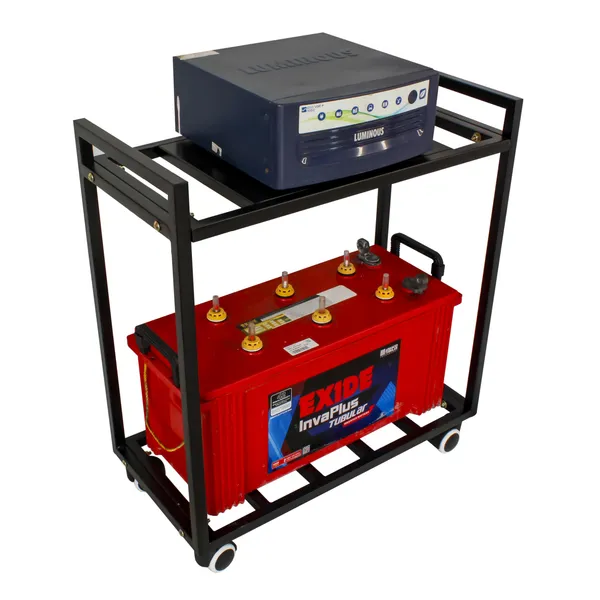 2_Tier_UPS_Stand_for_Battery_and_Inverter_for_Home_|_Battery_Stand_for_Inverter_with_Rolling_Caster_Wheels_(Single_Battery_Stand)_DVUPS-01B