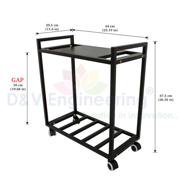 2_Tier_UPS_Stand_for_Battery_and_Inverter_for_Home_|_Battery_Stand_for_Inverter_with_Rolling_Caster_Wheels_(Single_Battery_Stand)_DVUPS-01B