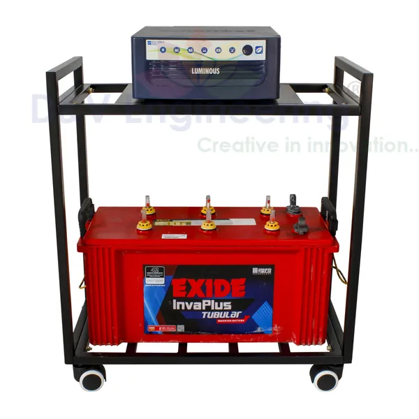 2_Tier_UPS_Stand_for_Battery_and_Inverter_for_Home_|_Battery_Stand_for_Inverter_with_Rolling_Caster_Wheels_(Single_Battery_Stand)_DVUPS-01B