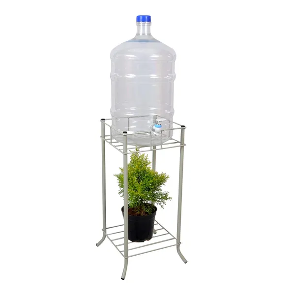 Metal_Water_Dispenser/Can/Pot/20_L_Bottle_Holder/Stand_For_Home&Kitchen,_Office,_School,Hospitals_(Square_Ring_Size_27X27Cm,_Height-53_Cm,_Grey),_50_Kilogram