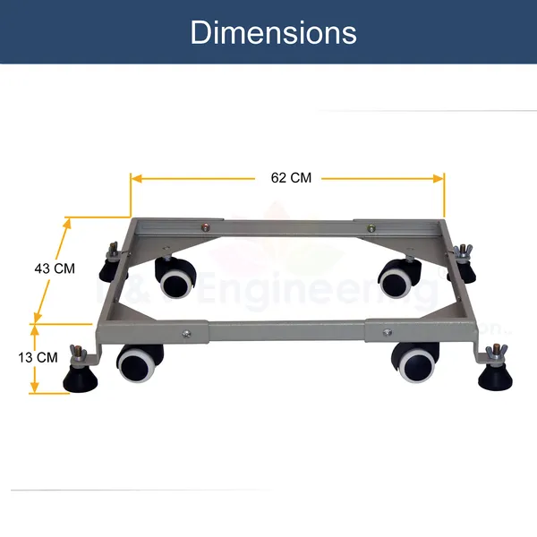 Movable_&_Adjustable_Base_Heavy_Duty_Front/Top_Load_Washing_Machine_Trolley/Refrigerator_Stand/Dishwasher_Stand_(Grey)_DVWMS-01W