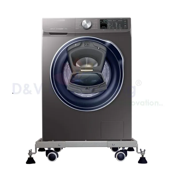 Movable_&_Adjustable_Base_Heavy_Duty_Front/Top_Load_Washing_Machine_Trolley/Refrigerator_Stand/Dishwasher_Stand_(Grey)_DVWMS-01W