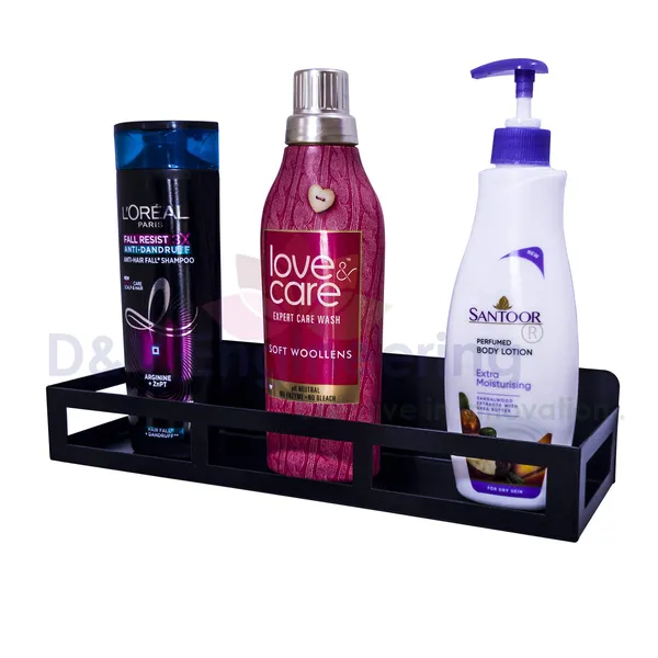 Black_Sturdy_Powder_Coated_Wall_Mounted_Kitchen/Bathroom_Shelf_Organizer_Storage_Holder_Rack