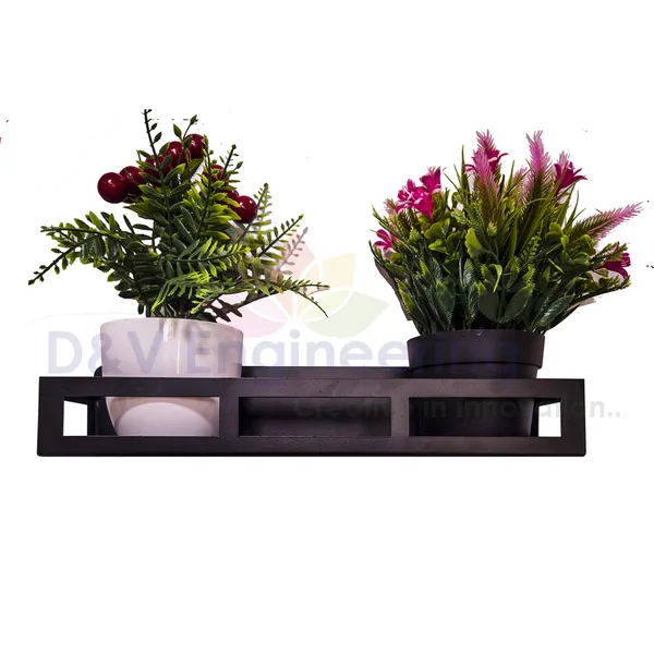 Black_Sturdy_Powder_Coated_Wall_Mounted_Kitchen/Bathroom_Shelf_Organizer_Storage_Holder_Rack