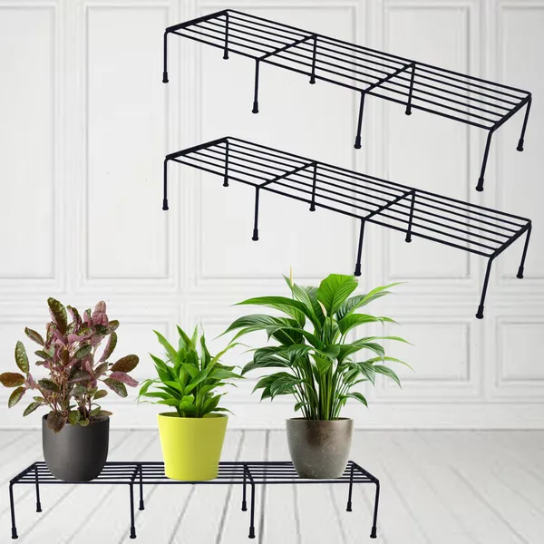 Set_of_2-Pot_Stand,_Flower_Plant_Stand_for_Balcony,_Black