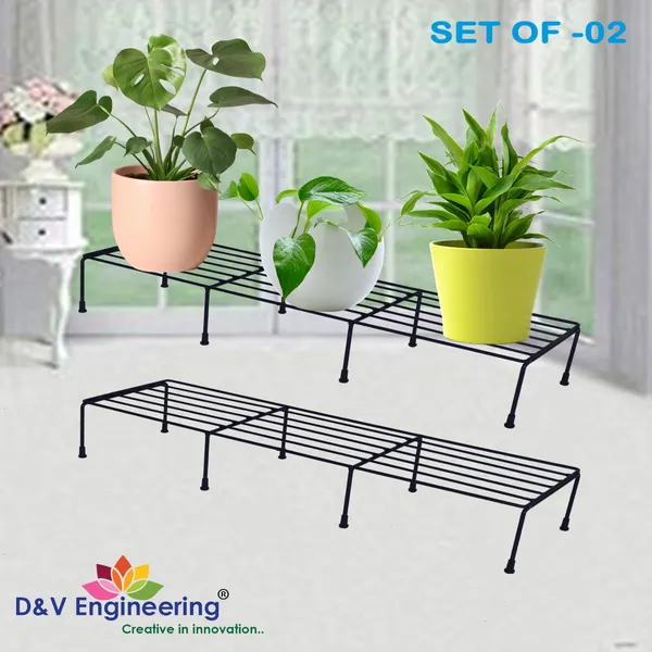 Set_of_2-Pot_Stand,_Flower_Plant_Stand_for_Balcony,_Black