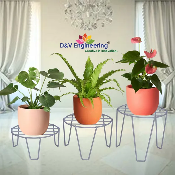 Planter_Stand/Flower_Pot_Stand/Plant_stand_(22_cm_Dia_-_Set_of_3)_DVPOT-06W-SML