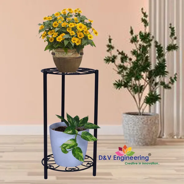 2-Tier_Potted_Plant_Stand_Flower_Pot_Holder_for_Home_&_Garden_d?cor_(Black)_(DVPOT-37B)