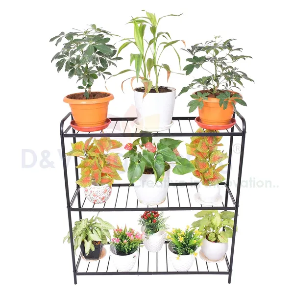 3-Tiered_Shelf_Indoor_Outdoor_Multipurpose_Floor_Mount_Plant_Stand_Rack,_Flower_Pot_Display_Shelf,_32.25"_Wide,_36.2"_Height_-_Black_(DVPOT-31-B-3T)