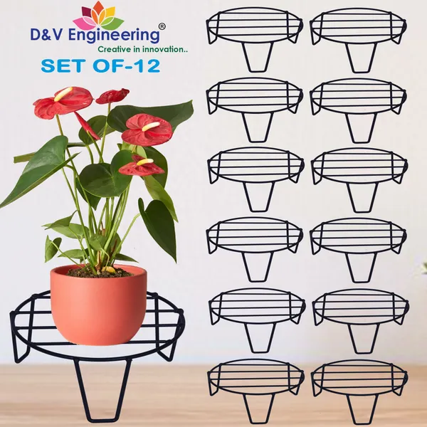 Indoor/Outdoor_Flower_Pot/Plant_Stand_for_Home_Garden_or_Balcony_decor_-_Set_of_12_(DVPOT-06B-S12)