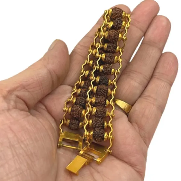 5_Mukhi_Gold_plated_Rudraksha_Bracelet_For_Positive_Energy.