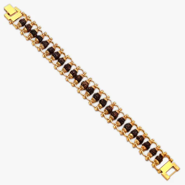 5_Mukhi_Gold_plated_Rudraksha_Bracelet_For_Positive_Energy.