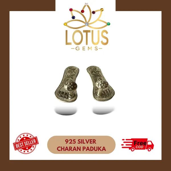 925_Silver_Charan_Paduka_For_Pooja/Aarti/Diwali.