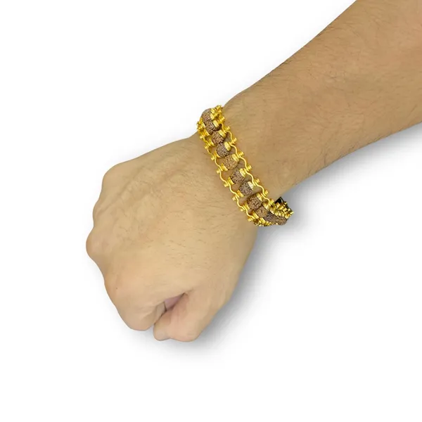 5_Mukhi_Gold_plated_Rudraksha_Bracelet_For_Positive_Energy.