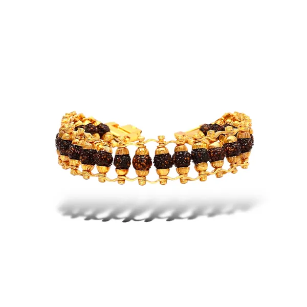 5_Mukhi_Gold_plated_Rudraksha_Bracelet_For_Positive_Energy.