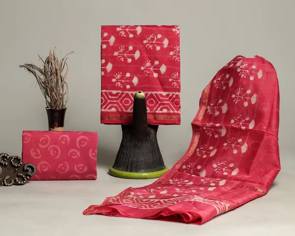 Chanderi_Silk_Pose_Pink_Hand_Block_Ethnic_Motif_Printed_Unstitched_Suit_Sets