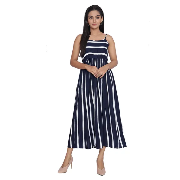 Blue_Striped_Printed_Midi_Dress