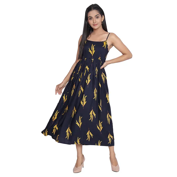 Black_Abstract_Printed_Midi_Dress