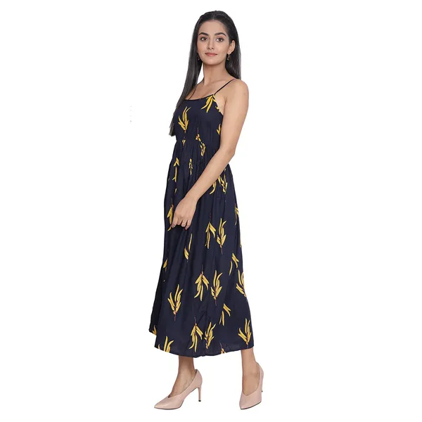 Black_Abstract_Printed_Midi_Dress