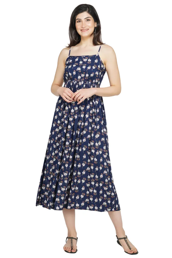 Blue_Floral_Printed_Midi_Dress