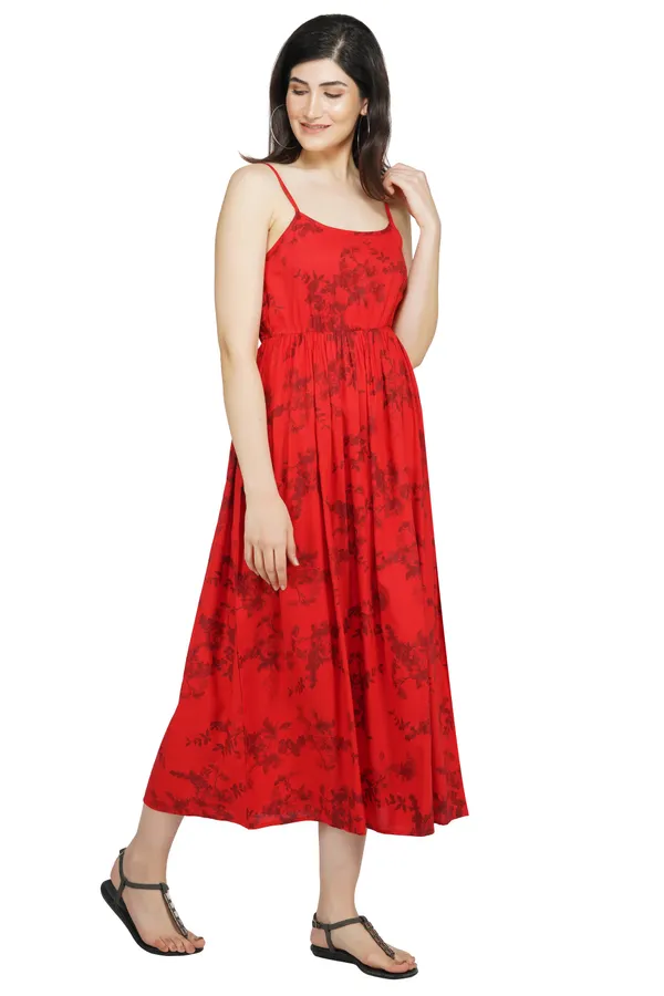 Red_Floral_Printed_Midi_Dress