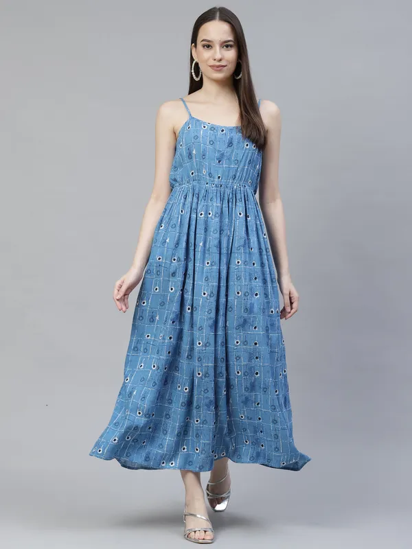 Sky_Blue_Ethnic_Printed_Midi_Dress