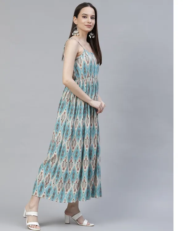 Sky_Blue_Ethnic_Printed_Midi_Dress