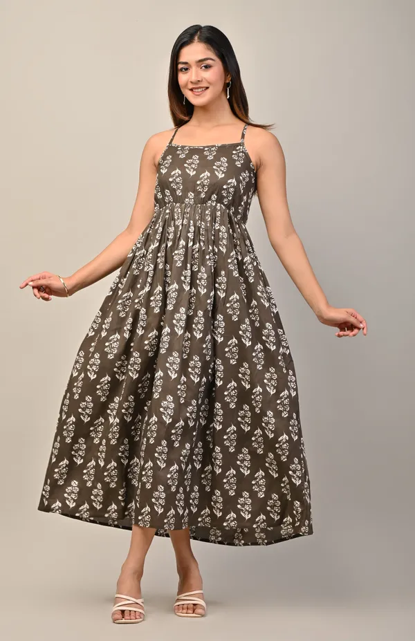 Grey_and_White_Ethnic_Floral_Print_Midi_Dress