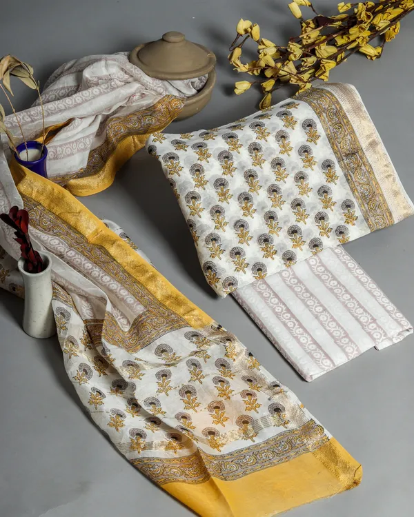 Cotton_Mustard_and_Beige_Hand_Block_Ethnic_Motif_Printed_Unstitched_Suit_Set