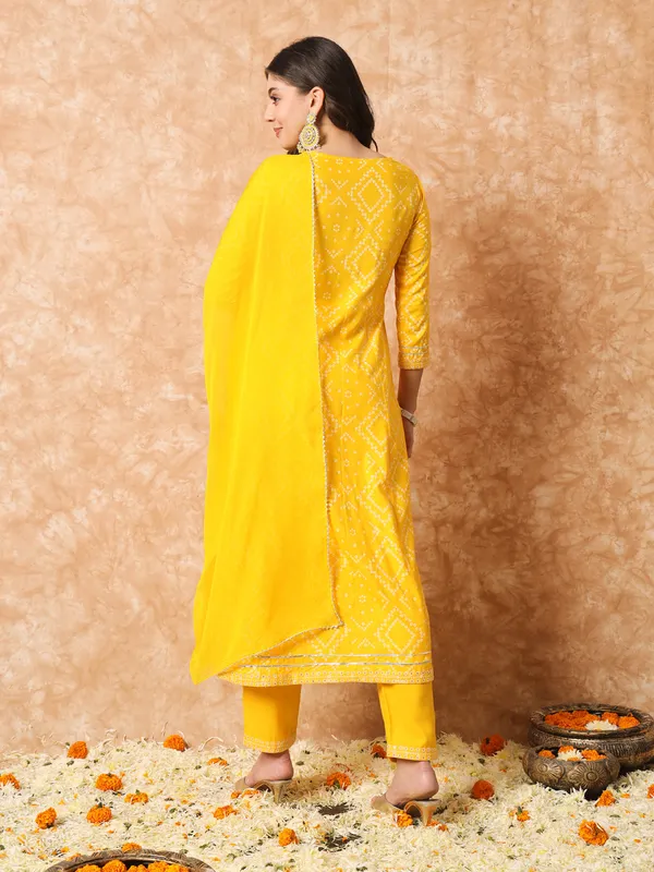 Yellow_Bandhani_Embroidered_Anarkali_Suit_with_Dupatta