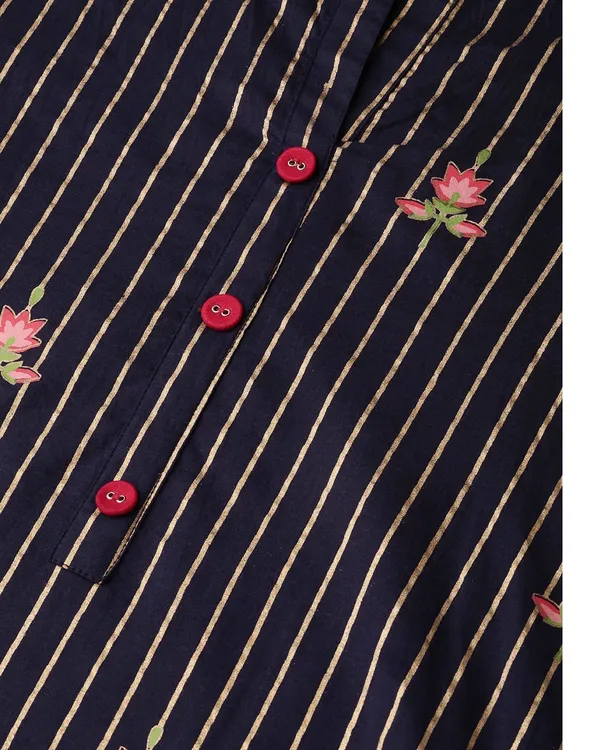 Navy_Blue_Striped_Printed_Straight_Kurta