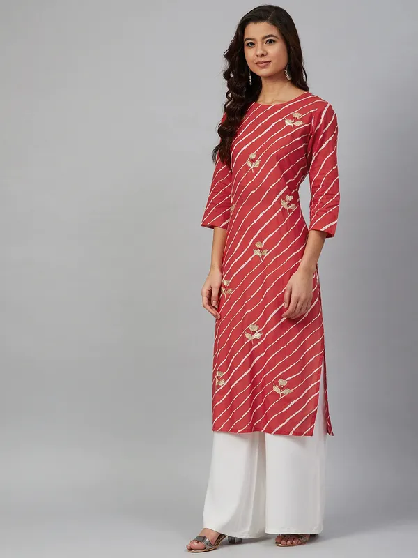 Red_Leheriya_Gota_Patti_Embroidered_Straight_Kurta