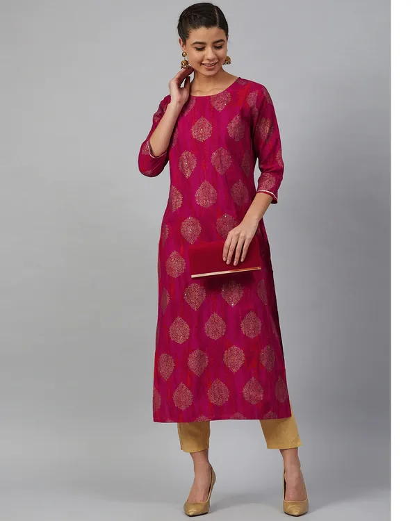 Pink_Tie_Dye_Straight_Kurta