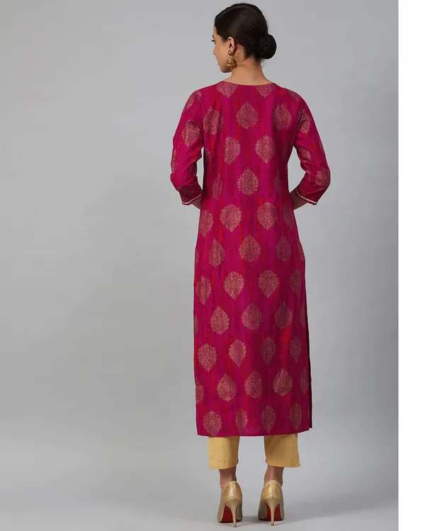 Pink_Tie_Dye_Straight_Kurta