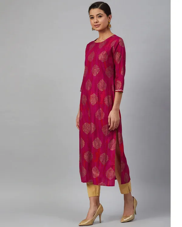 Pink_Tie_Dye_Straight_Kurta