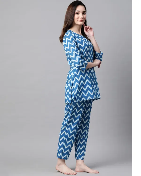 Women_Sky_Blue_Ethnic_Night_Suit